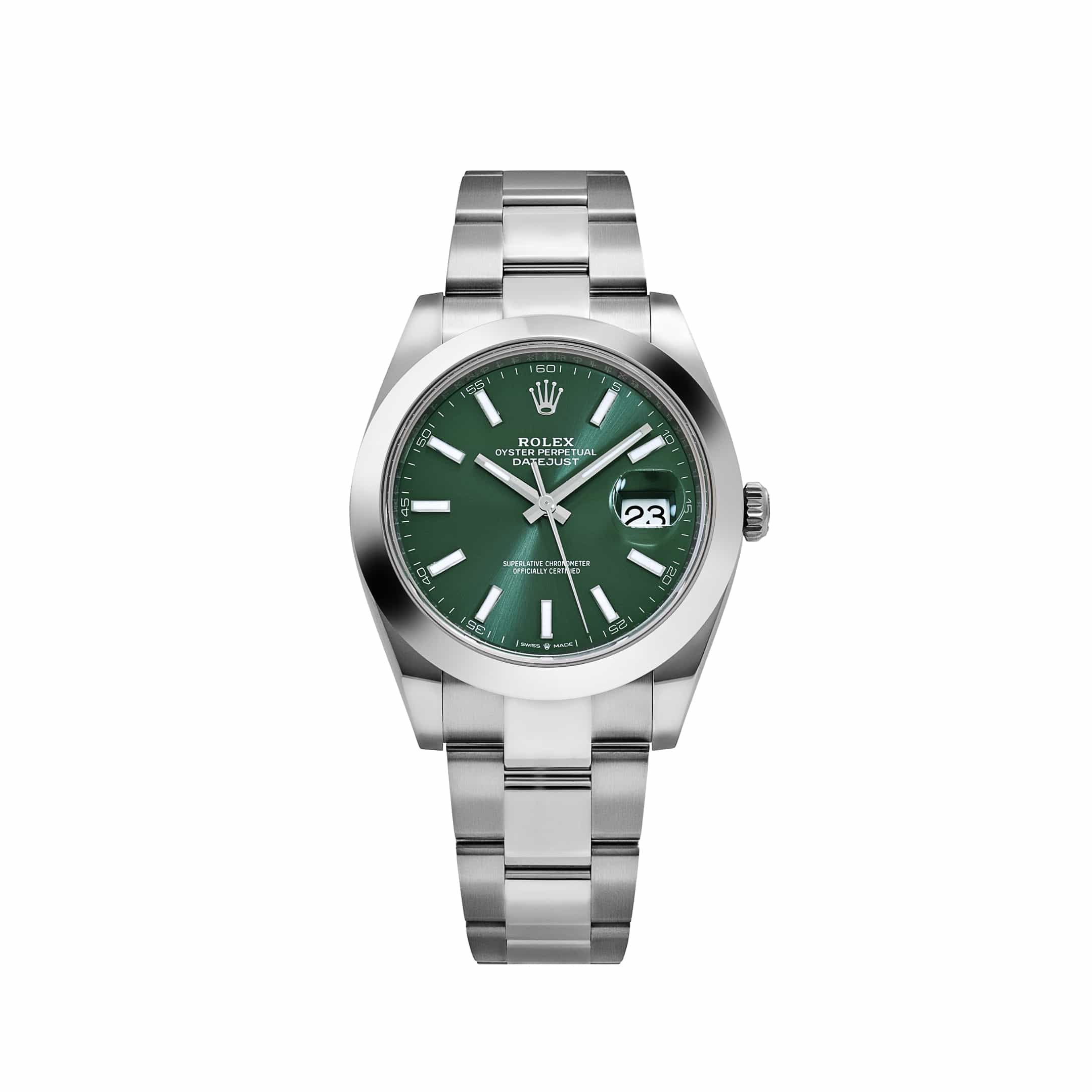 Rolex Datejust 41 126300 Stainless Steel Green Dial Oyster (2026)