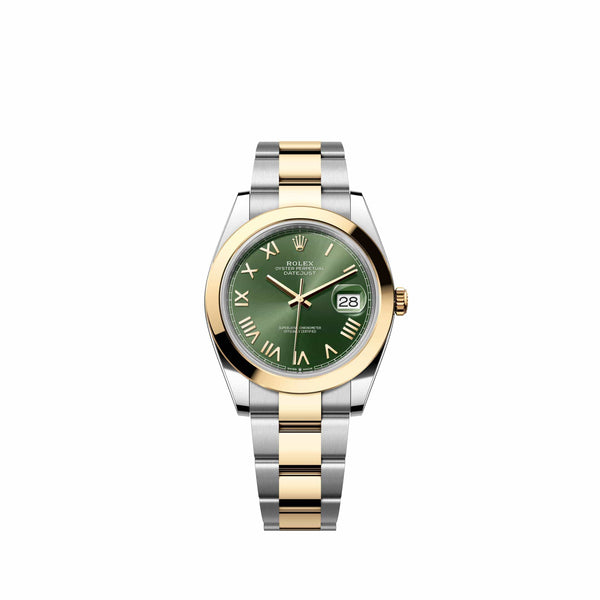 Rolex Datejust 41 126303 Yellow Gold Stainless Steel Olive Green