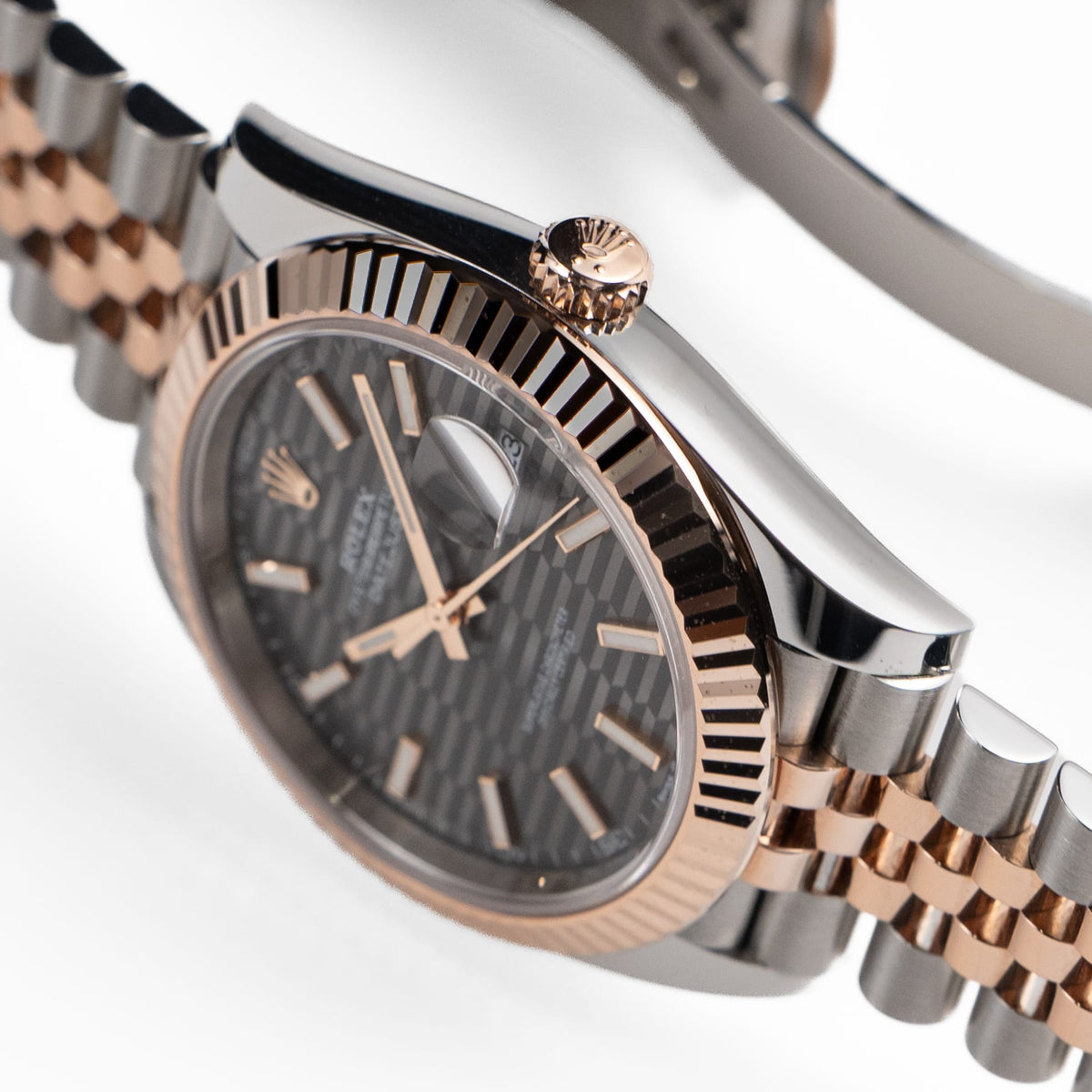 Rolex Datejust 41 126331 Rose Gold Stainless Steel Grey Motif Dial Jubilee (2023)