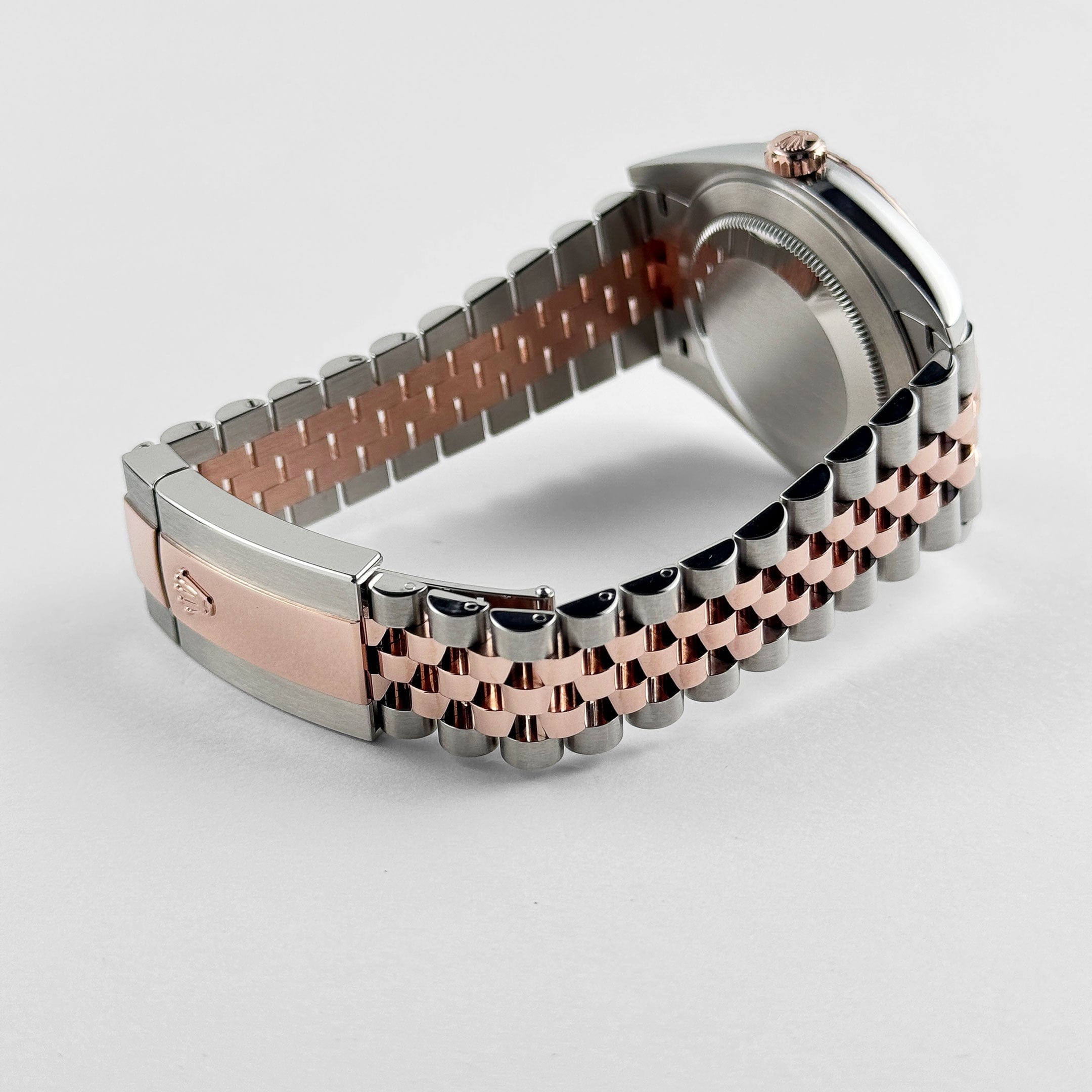 Rolex Datejust 41 126331 Rose Gold Stainless Steel Grey Motif Dial Jubilee