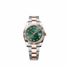 Rolex Datejust 41 126331 Rose Gold Stainless Steel Mint Green Roman Dial Oyster (2026)