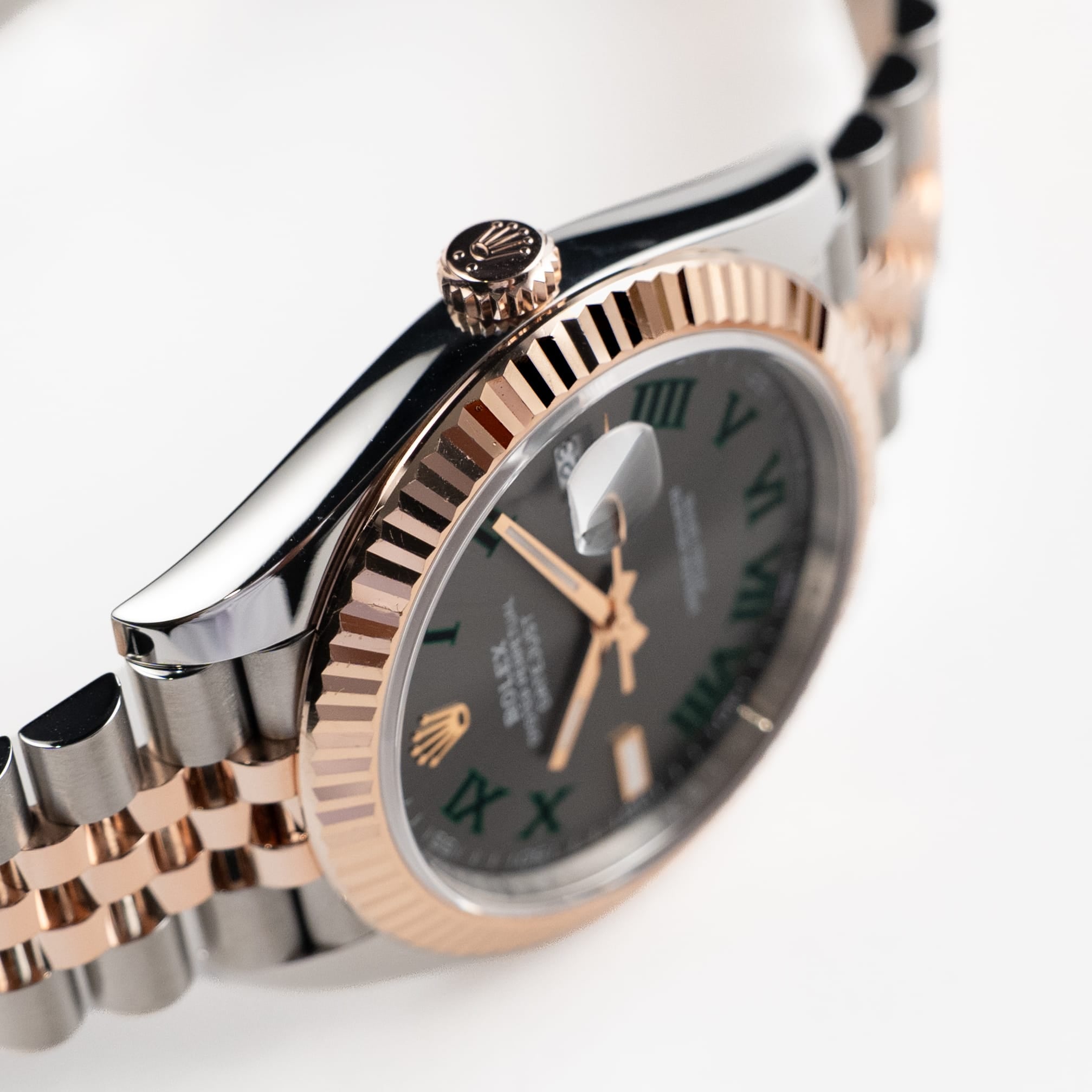 Rolex Datejust 41 126331 Rose Gold Stainless Steel Wimbledon Dial Jubilee (2024)