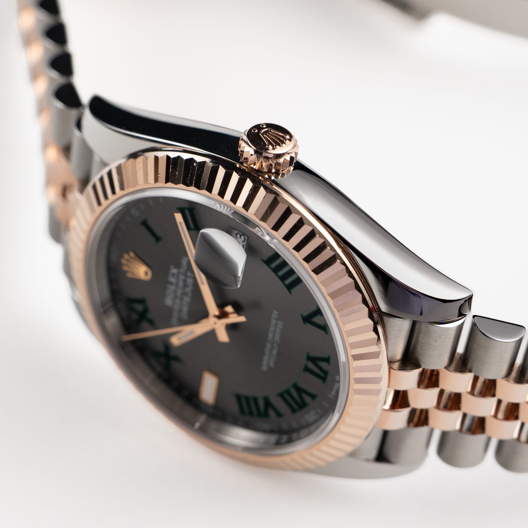 Rolex Datejust 41 126331 Rose Gold Stainless Steel Wimbledon Dial Jubilee (2024)