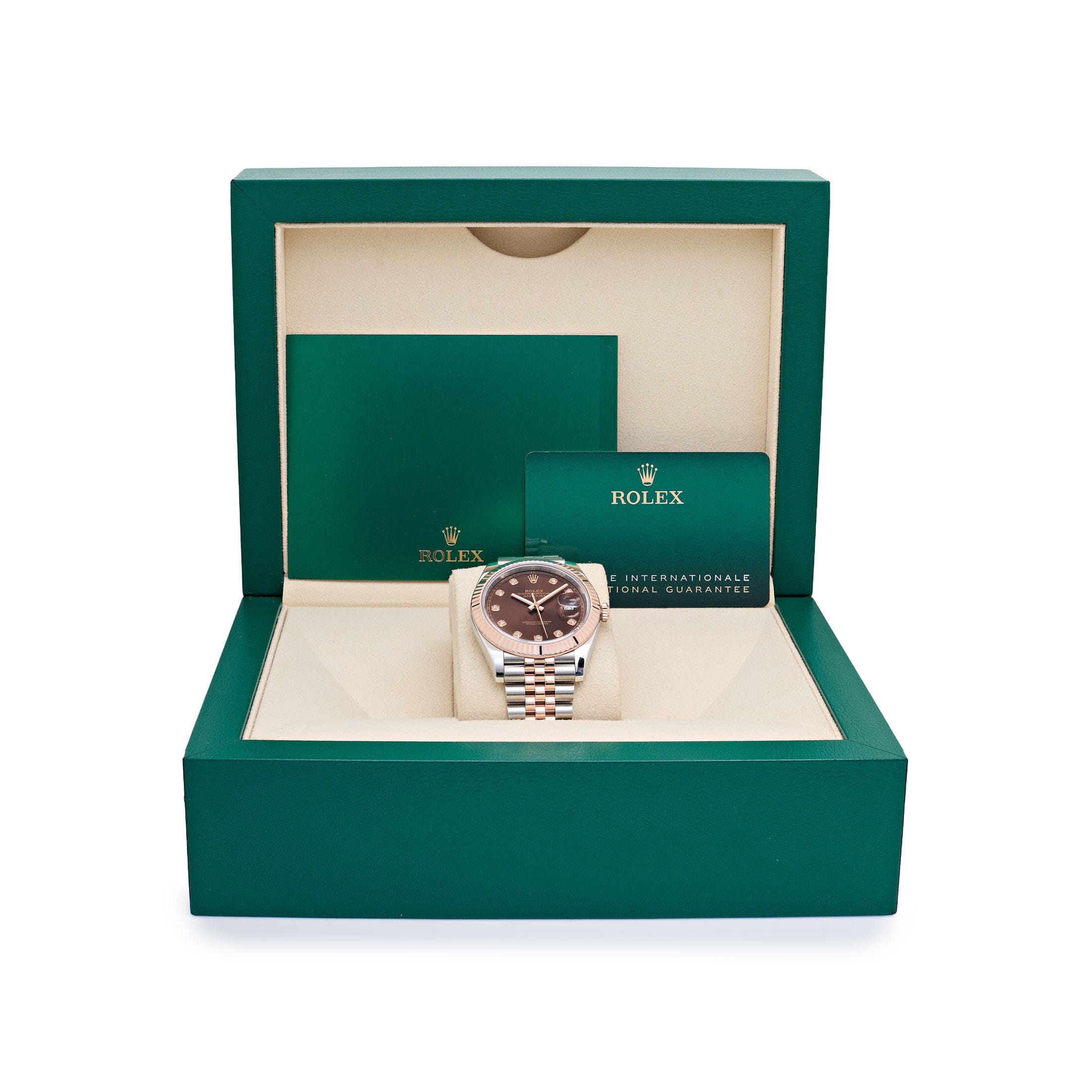 Rolex Datejust 41 126331 Stainless Steel Rose Gold Chocolate