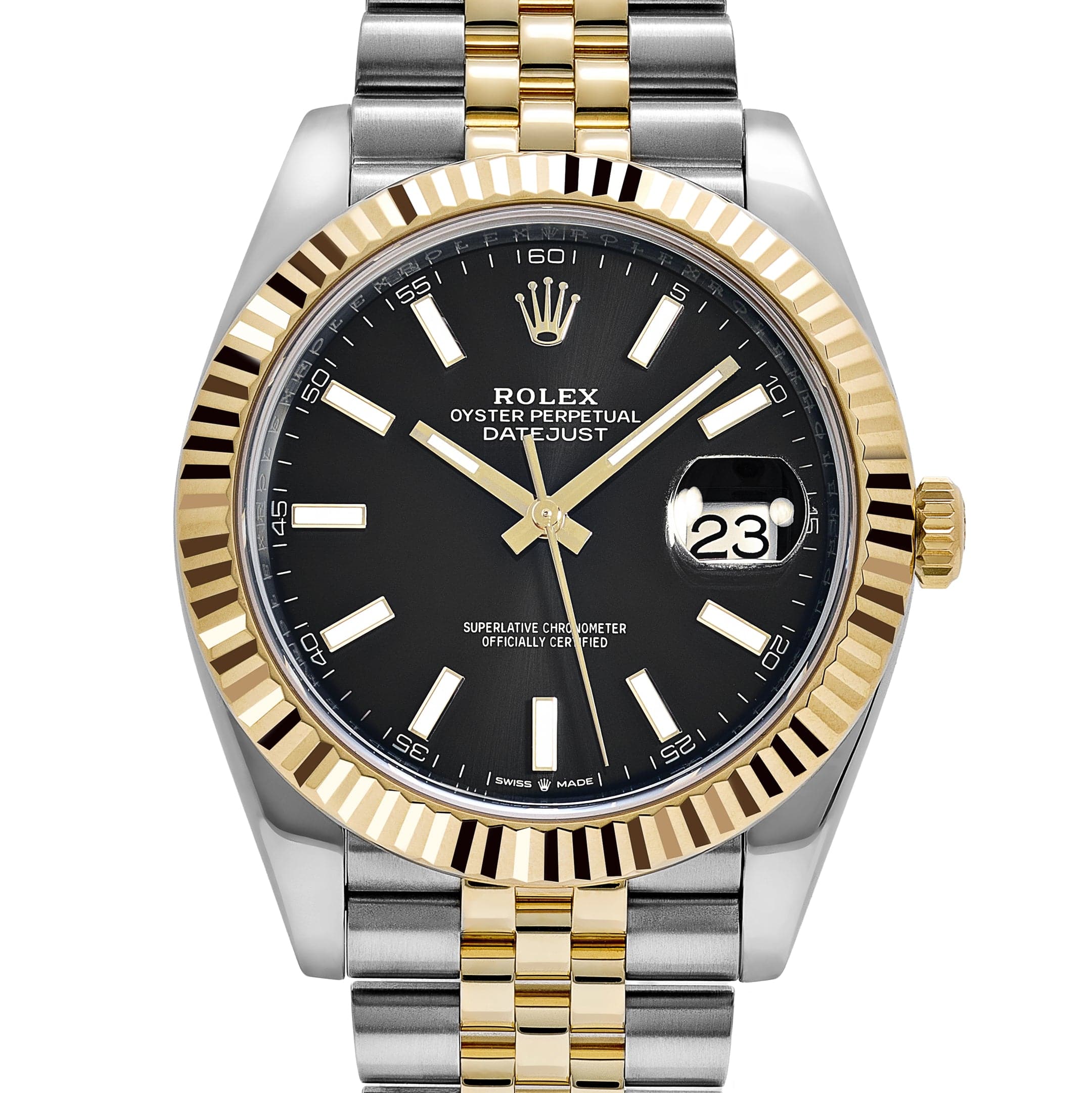 Rolex Datejust 41 126333 Stainless Steel Yellow Gold Black Dial Jubilee (2019)