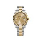 Rolex Datejust 41 126333 Stainless Steel Yellow Gold Champagne Dial Oyster (2023)