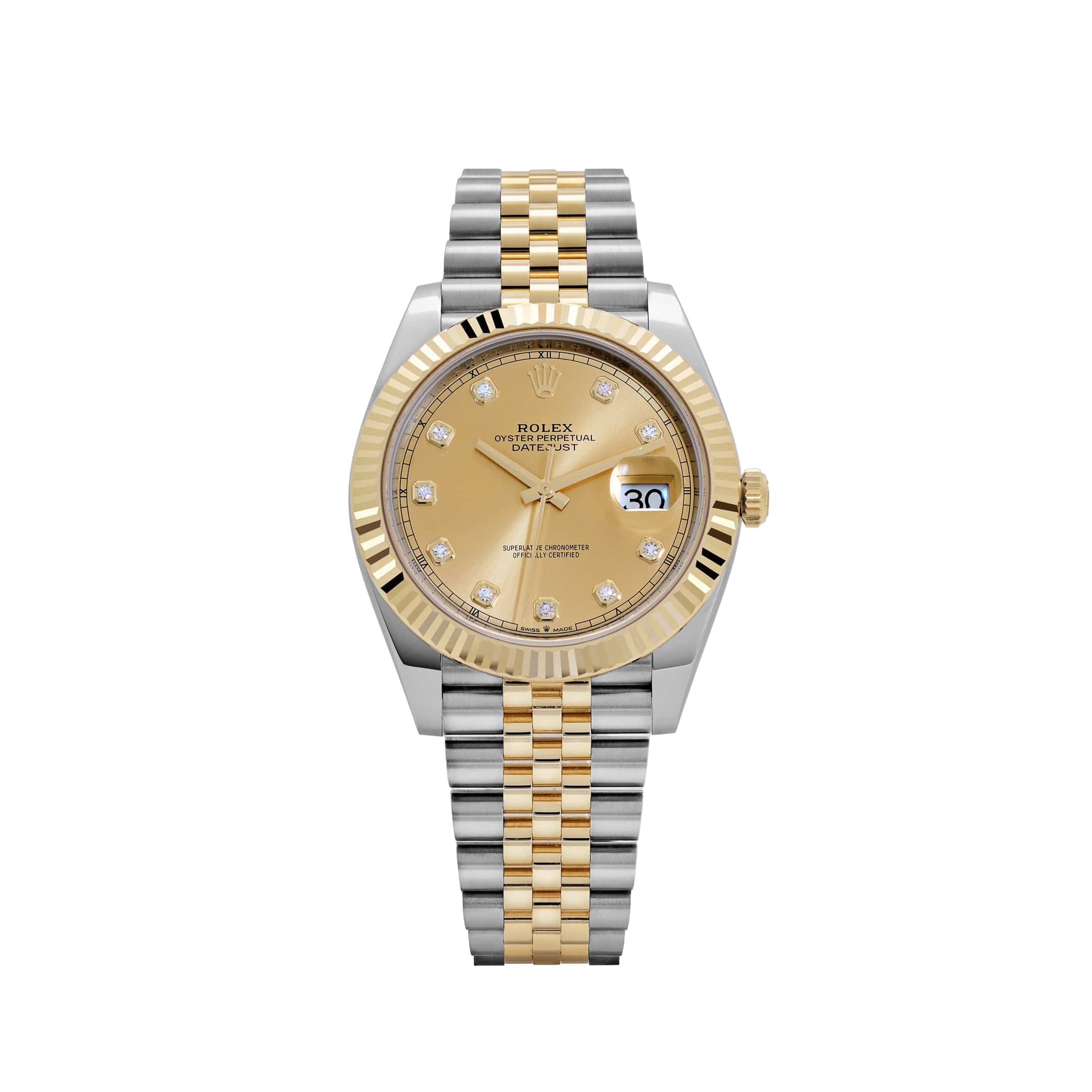 Rolex Datejust 41 126333 Stainless Steel Yellow Gold Champagne