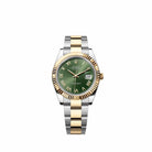Rolex Datejust 41 126333 Yellow Gold Stainless Steel Olive Green Roman Dial Oyster (2026)