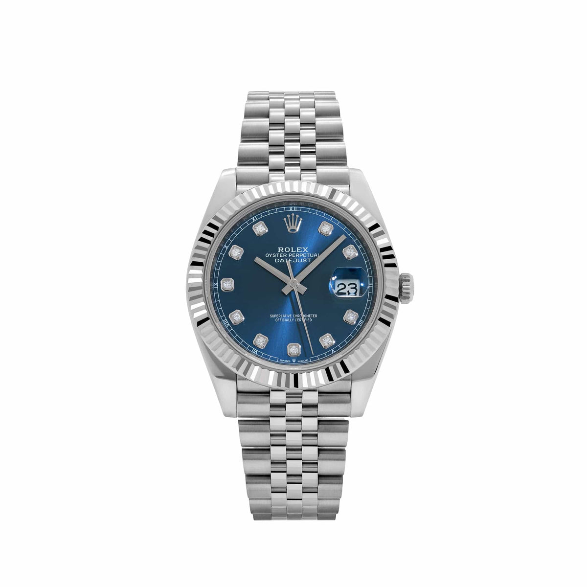 Rolex Datejust 41 126334 Stainless Steel Blue Diamond Dial Jubilee (2024)