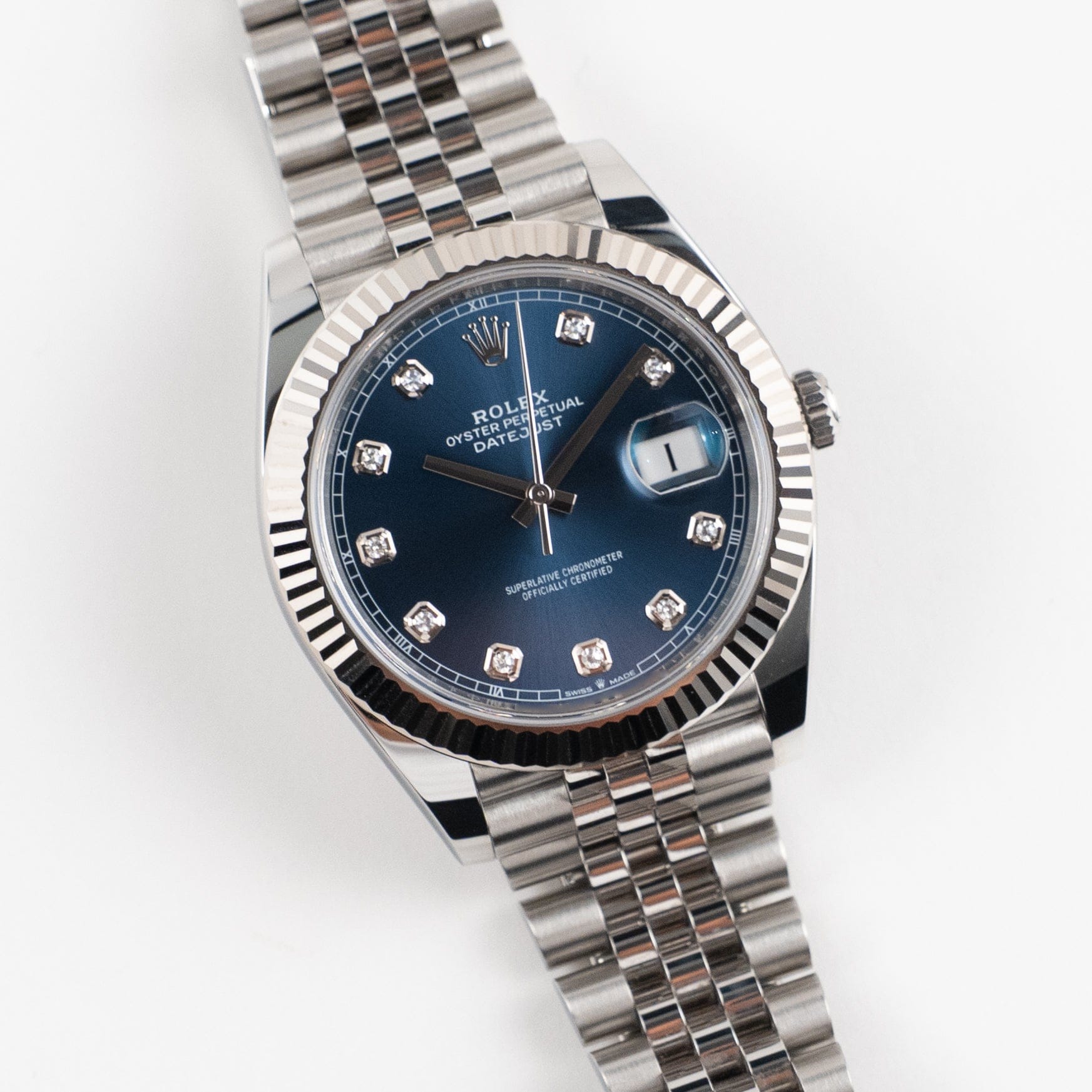 Rolex Datejust 41 126334 Stainless Steel Blue Diamond Dial Jubilee (2024)