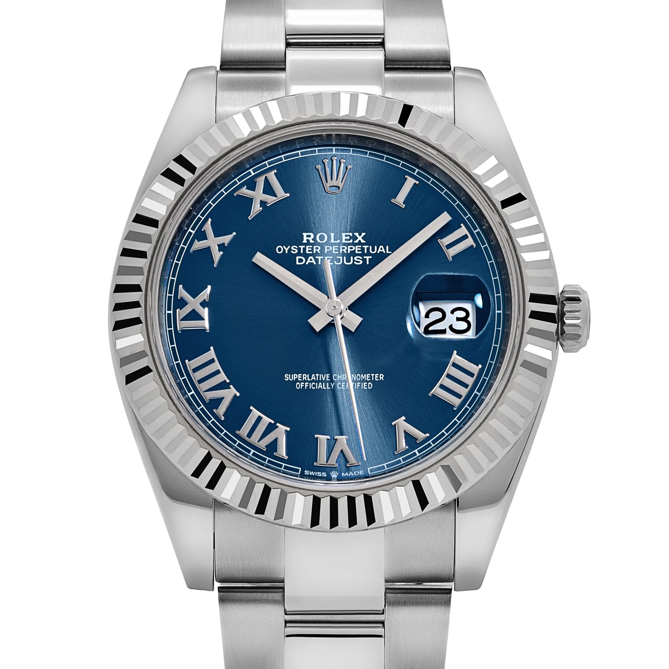 Rolex Datejust 41 126334 Stainless Steel Blue Roman Numerals Dial