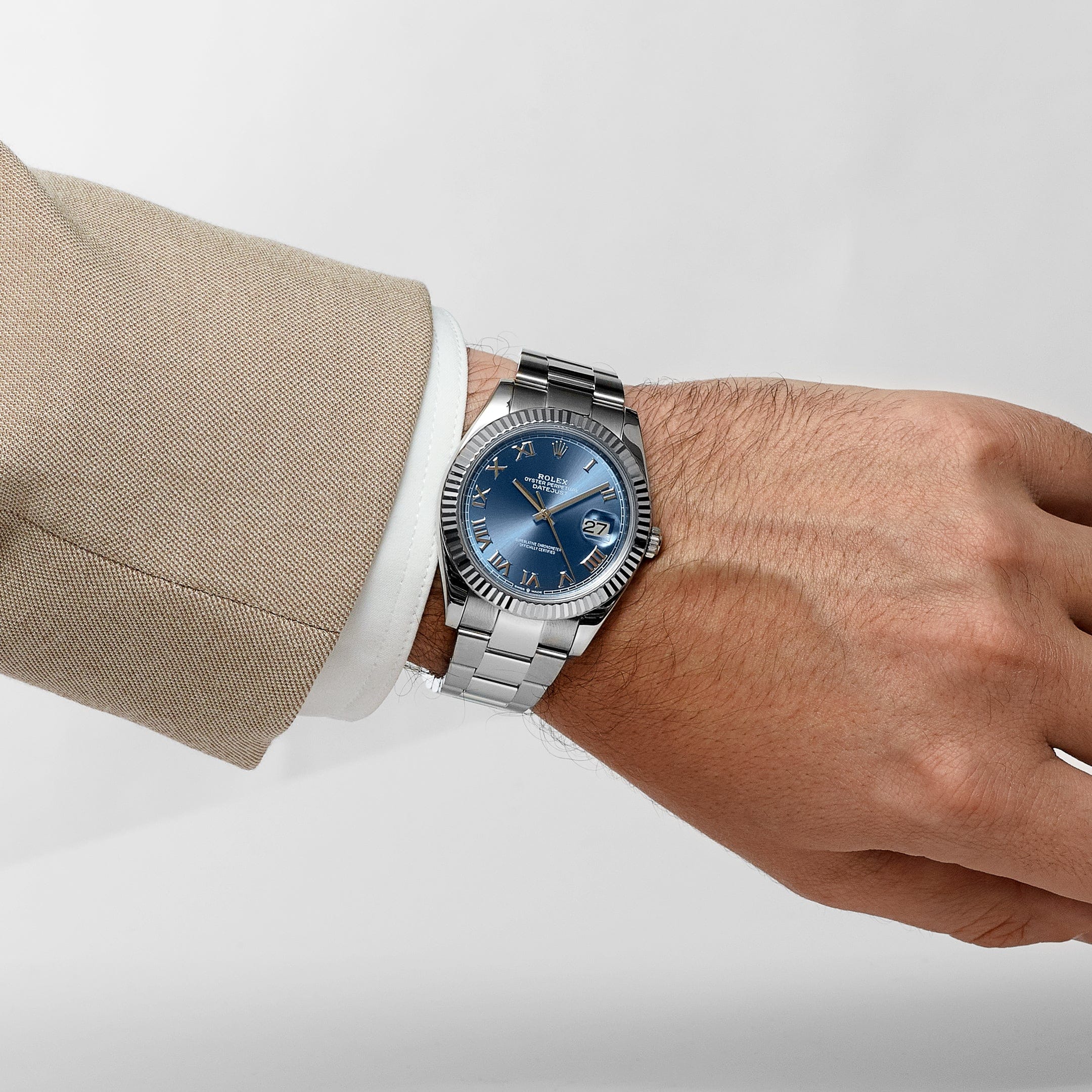 Rolex Datejust 41 126334 Stainless Steel Blue Roman Numerals Dial