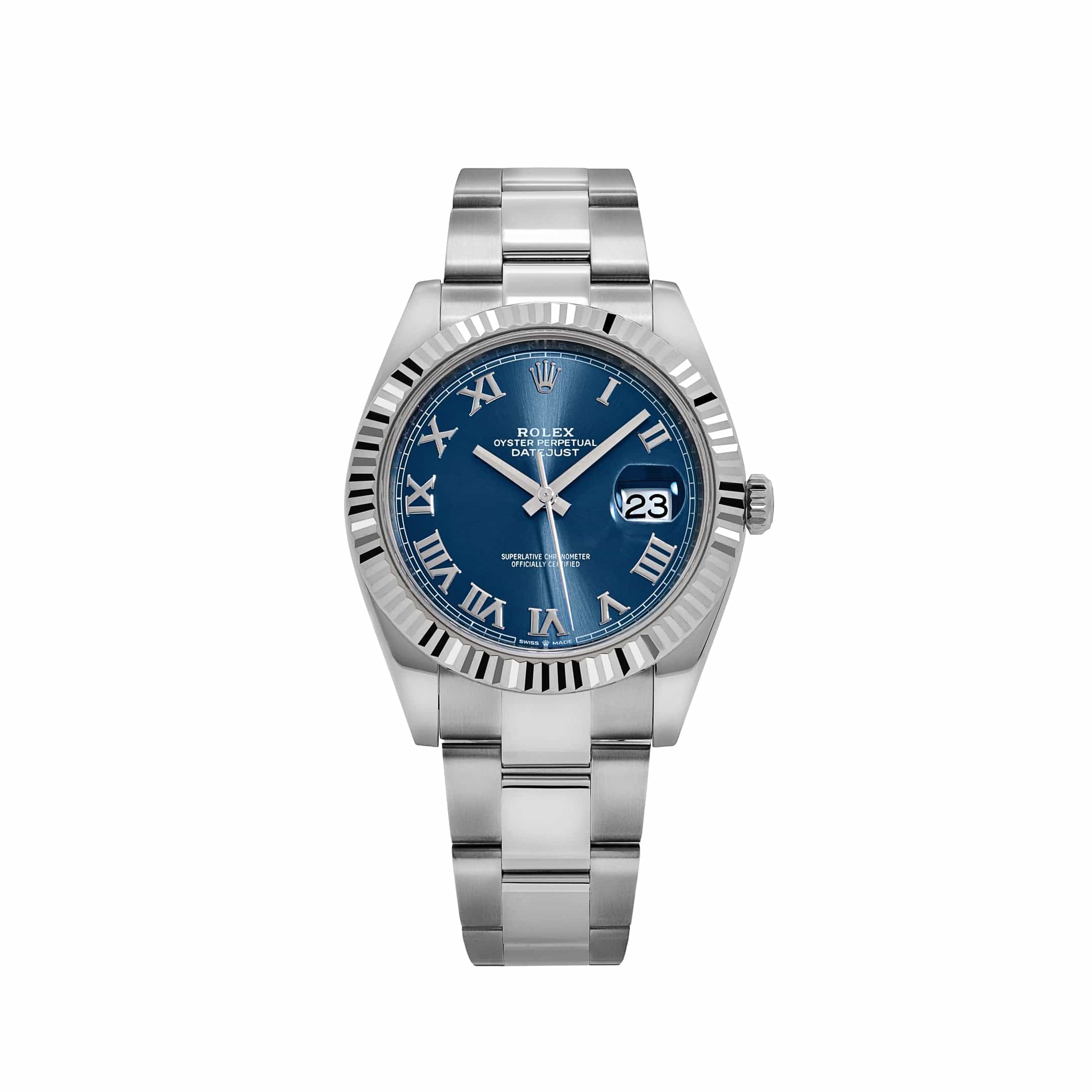 Rolex Datejust 41 126334 Stainless Steel Blue Roman Numerals Dial