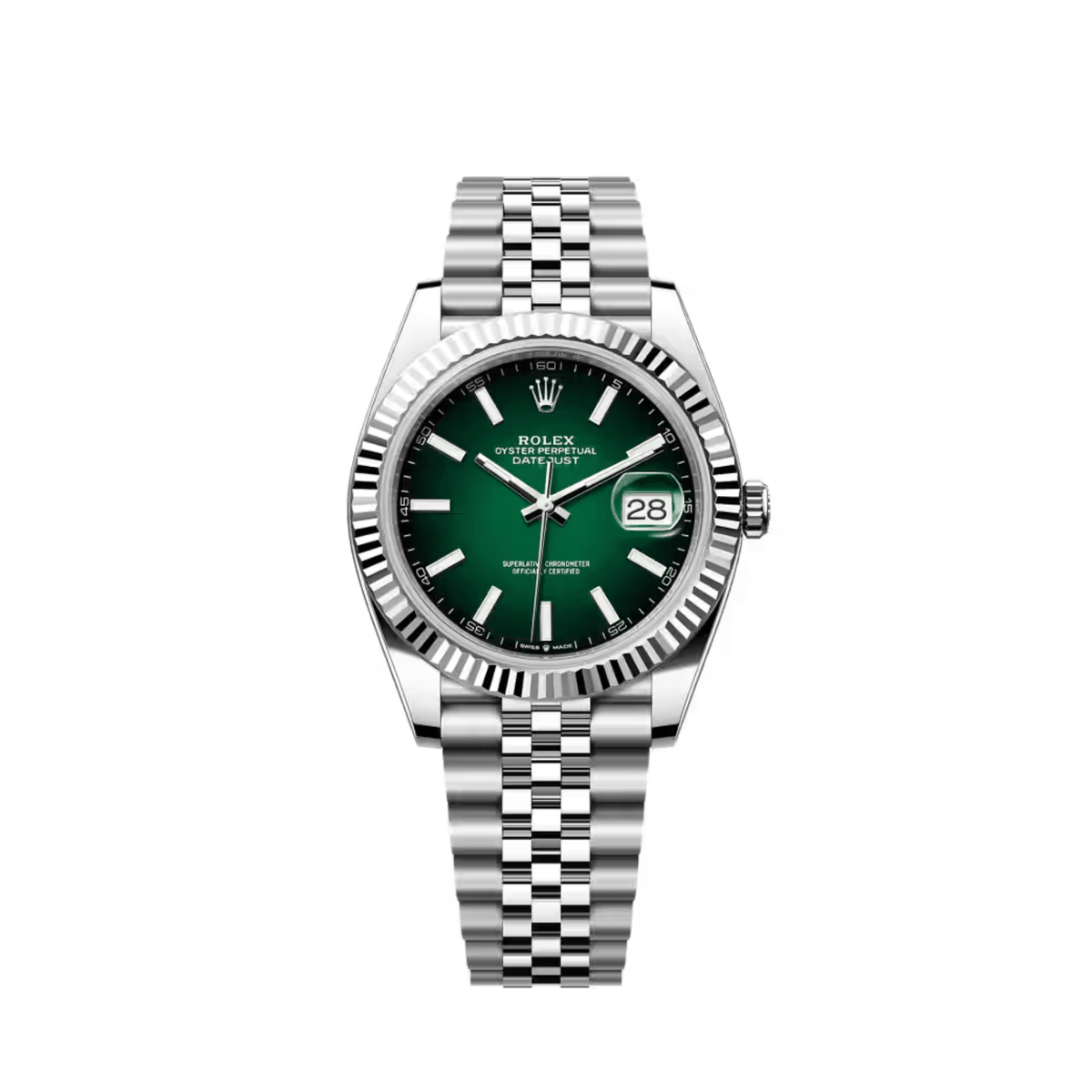 Rolex Datejust 41 126334 Stainless Steel Green Ombré Dial Jubilee (2026)