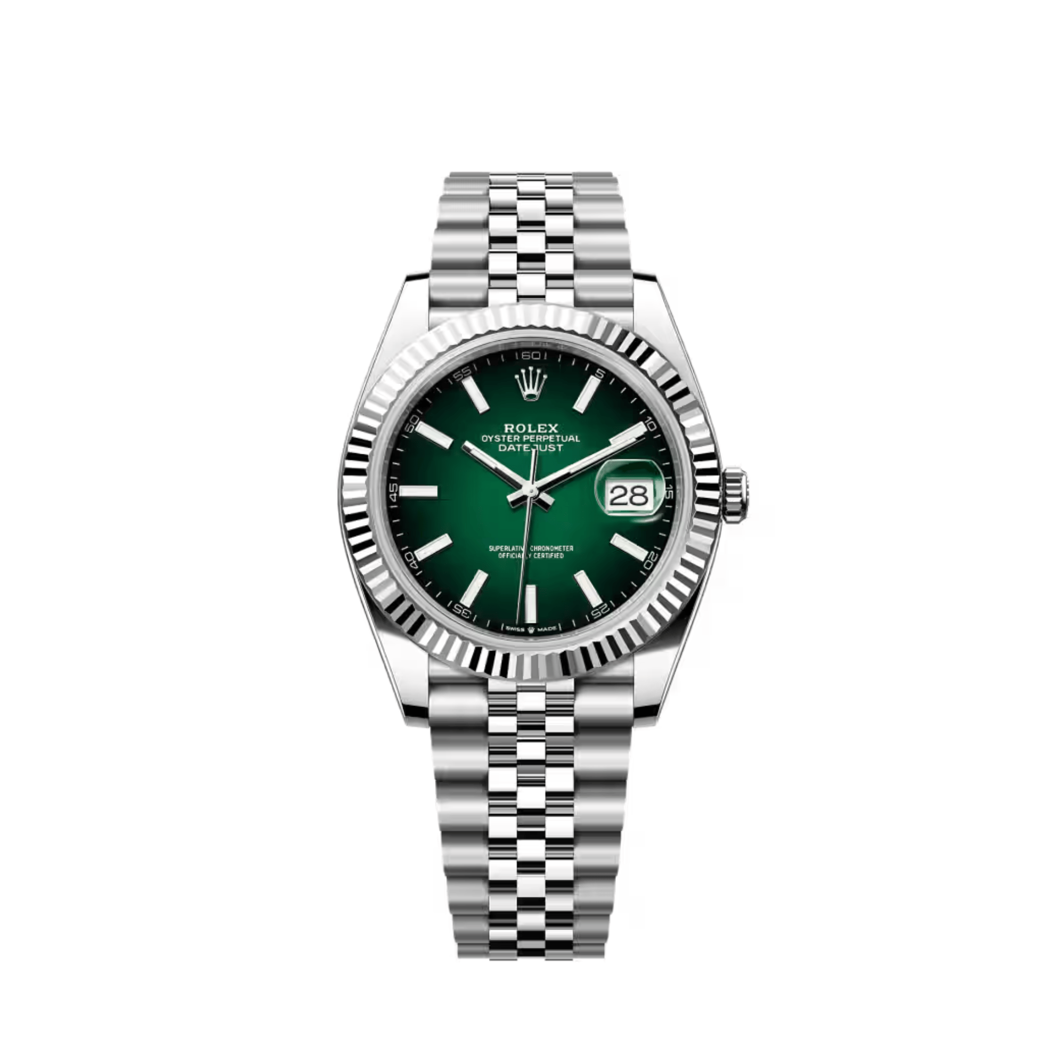 Rolex Datejust 41 126334 Stainless Steel Green Ombré Dial Jubilee (2026)
