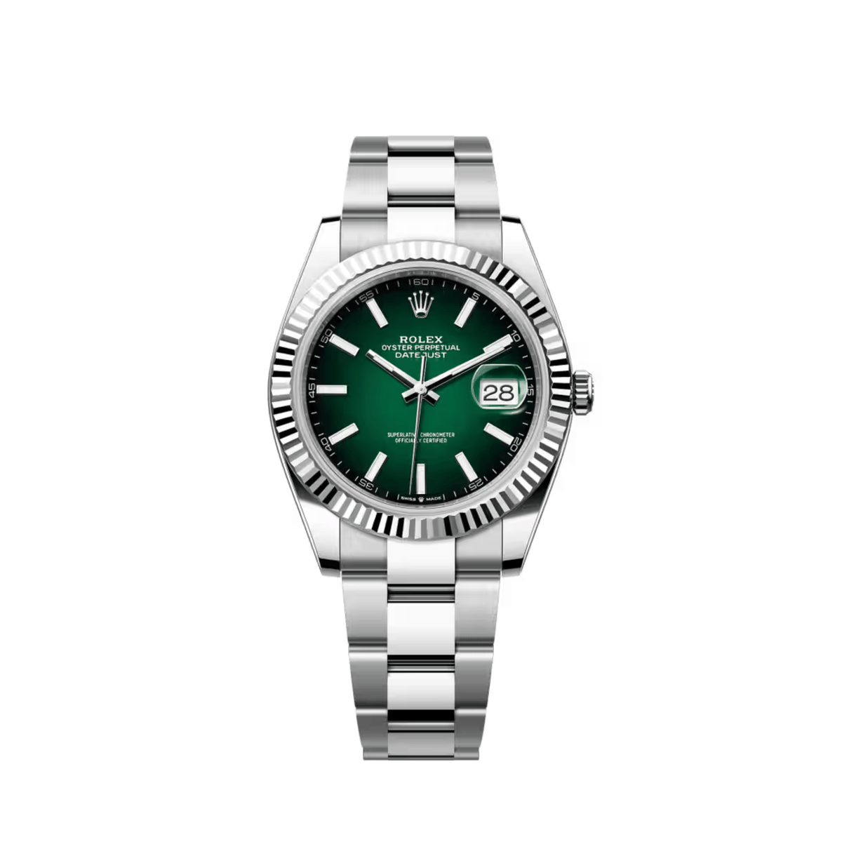 Rolex Datejust 41 126334 Stainless Steel Green Ombré Dial Oyster (2026)