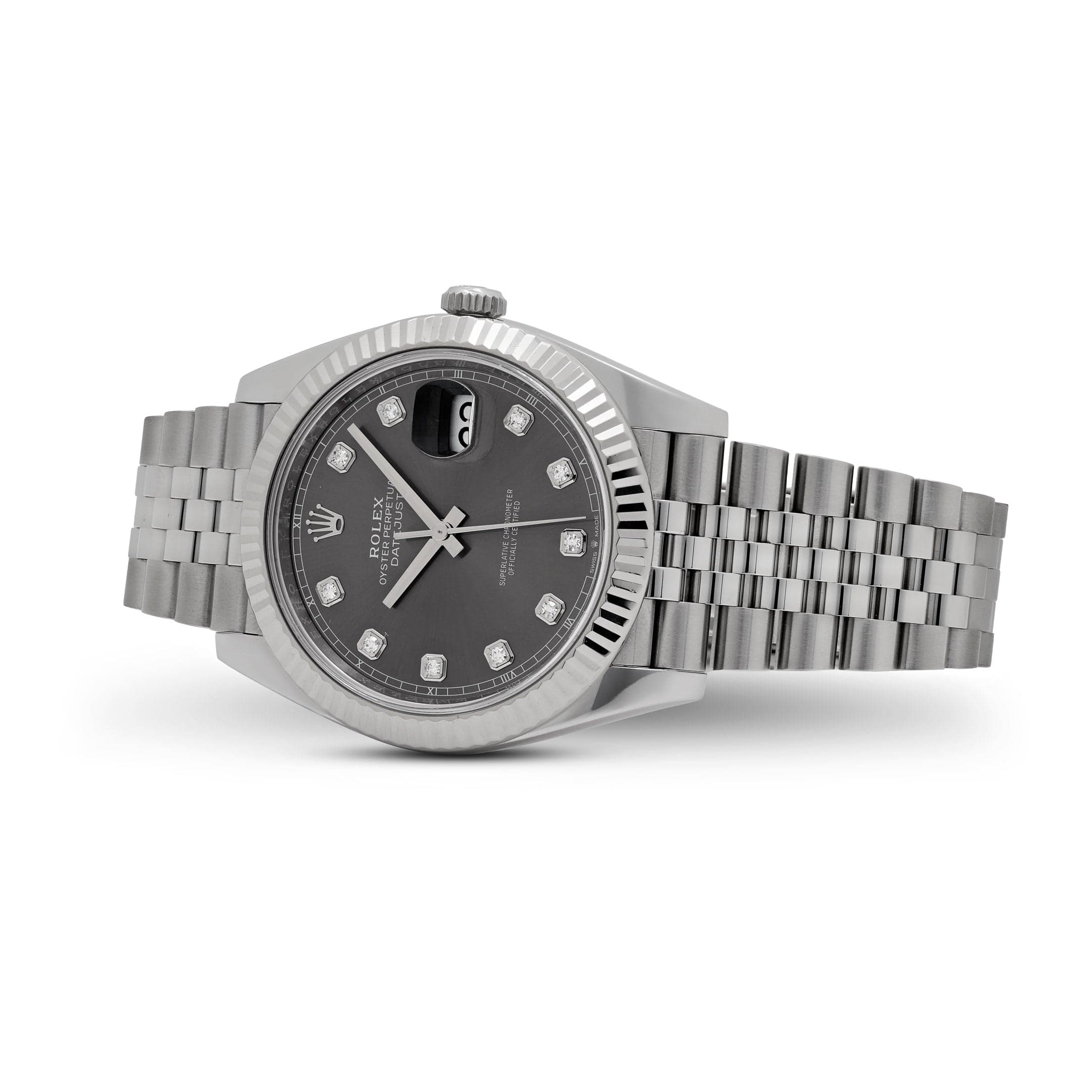 Rolex Datejust 41 126334 Stainless Steel Slate Diamond Dial Jubilee (2025)