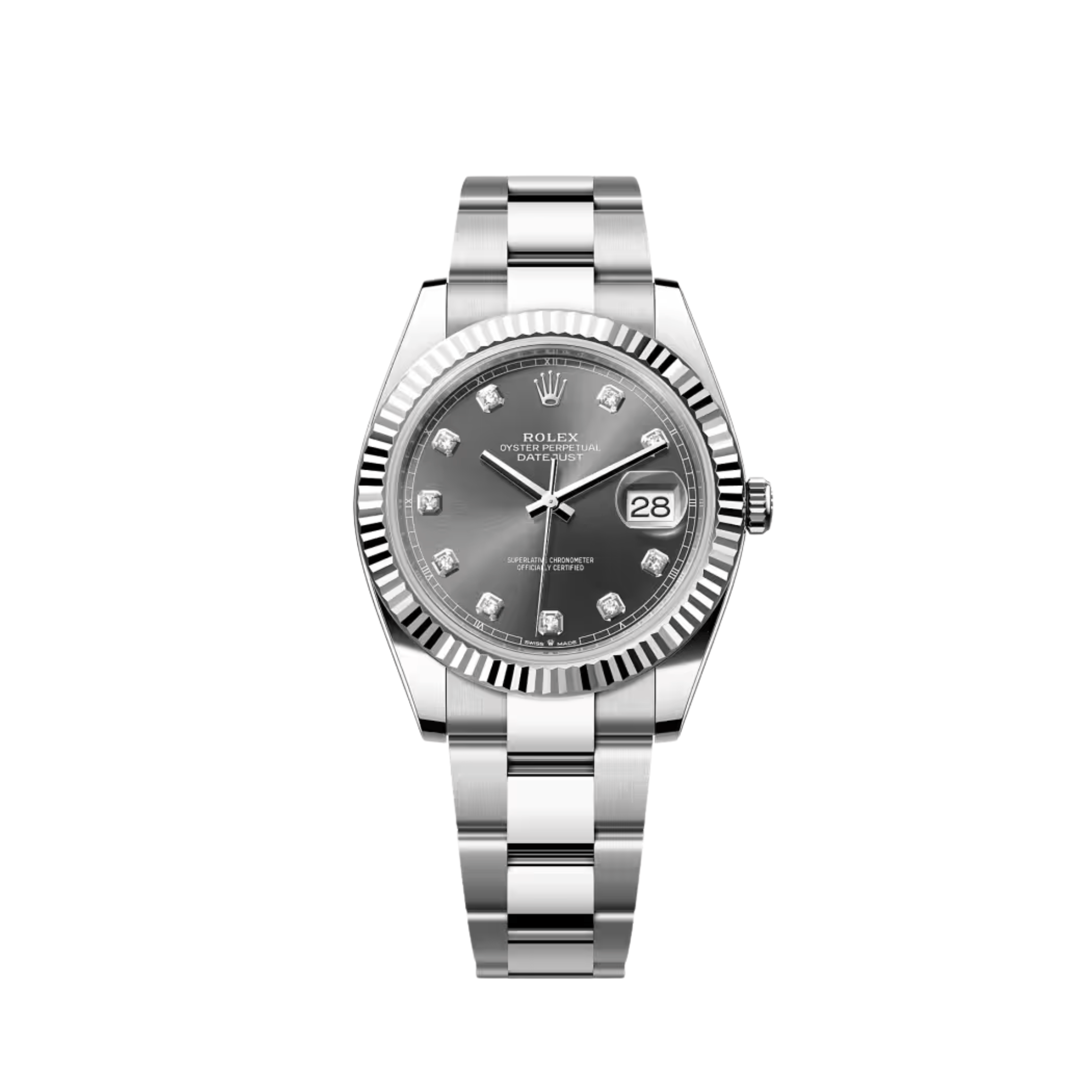 Rolex Datejust 41 126334 Stainless Steel Slate Diamond Dial Oyster (2023)