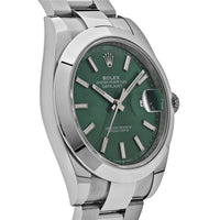 Thumbnail for Rolex Datejust 41 Mint Green Dial Steel Oyster Bracelet 126300 (2022) Wrist Aficionado