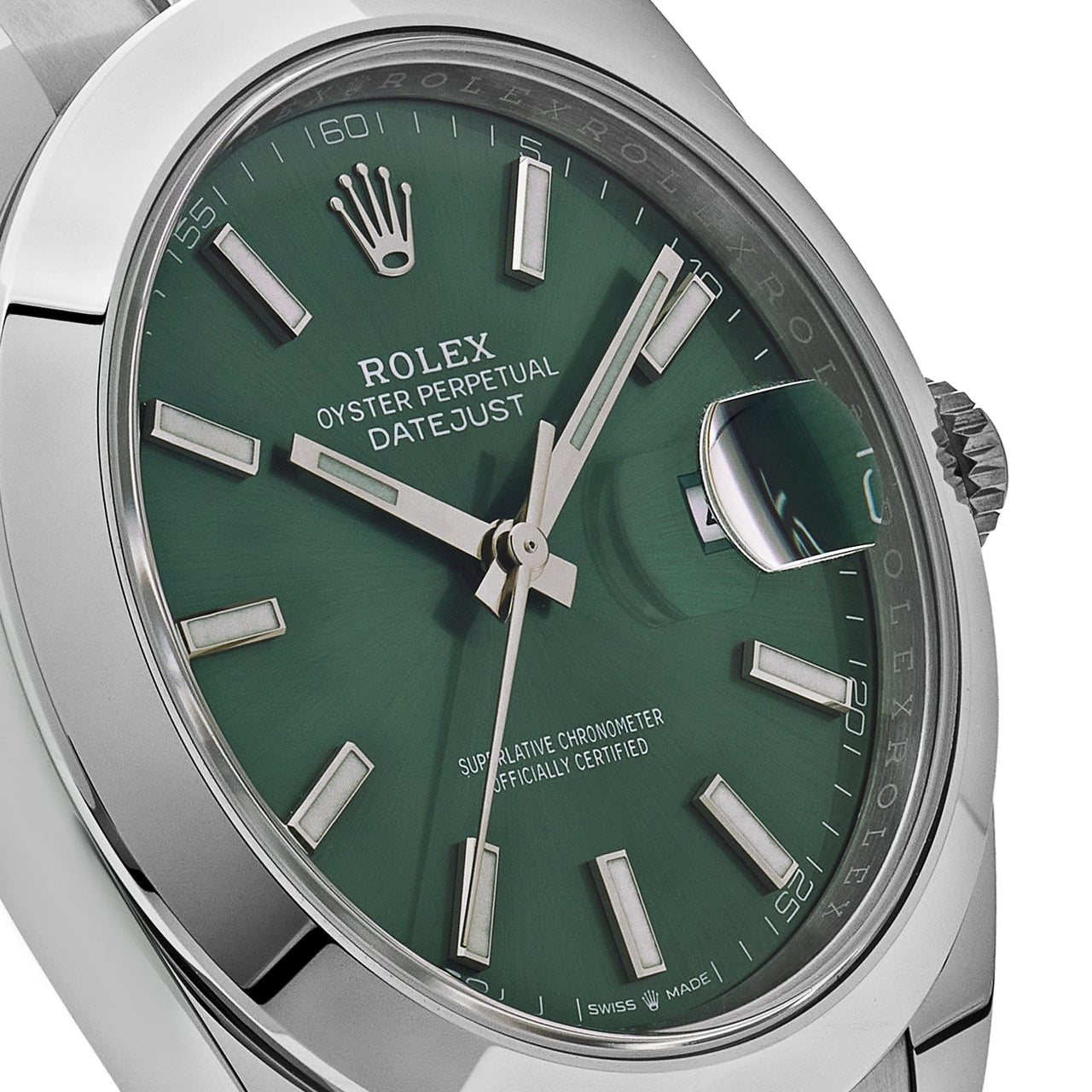 Rolex Datejust 41 Mint Green Dial Steel Oyster Bracelet 126300 (2022) Wrist Aficionado