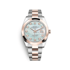 Luxury Watch Rolex Datejust 41 Rose Gold & Stainless Steel MOP Diamond Dial 126301 Wrist Aficionado