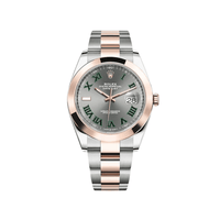 Thumbnail for Luxury Watch Rolex Datejust 41 Rose Gold & Stainless Steel Slate/Green Dial 126301 Wrist Aficionado