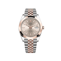 Thumbnail for Luxury Watch Rolex Datejust 41 Rose Gold & Stainless Steel Sundust Dial Jubilee 126301 Wrist Aficionado