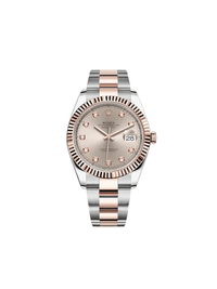 Thumbnail for Luxury Watch Rolex Datejust 41 Rose Gold & Steel Sundust Diamond Dial 126331 Wrist Aficionado