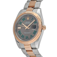 Thumbnail for Luxury Watch Rolex Datejust 41 Rose Gold & Steel Wimbledon Dial 126331 Wrist Aficionado
