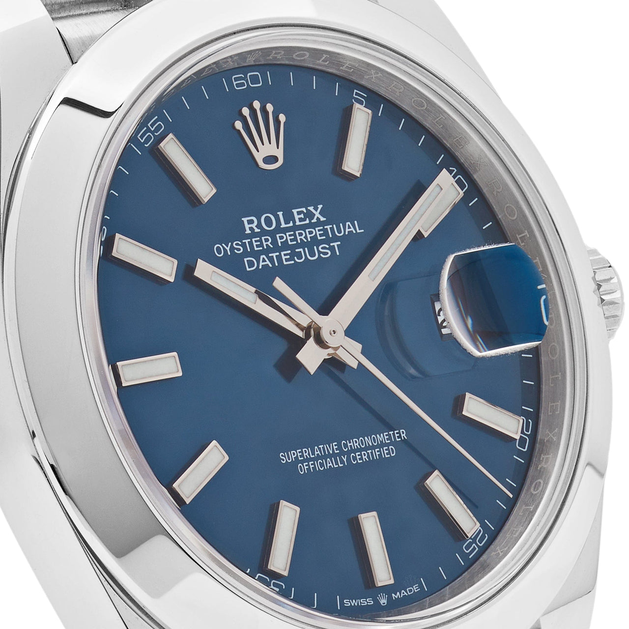 Luxury Watch Rolex Datejust 41 Stainless Steel Blue Dial Jubilee 126300 Wrist Aficionado