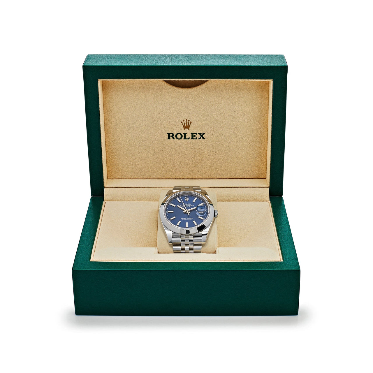 Luxury Watch Rolex Datejust 41 Stainless Steel Blue Dial Jubilee 126300 Wrist Aficionado