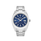 Luxury Watch Rolex Datejust 41 Stainless Steel Blue Dial Oyster Bracelet 126300 Wrist Aficionado