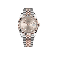 Thumbnail for Luxury Watch Rolex Datejust 41 Stainless Steel & Rose Gold Sundust Dial Jubilee 126331 Wrist Aficionado