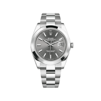 Thumbnail for Luxury Watch Rolex Datejust 41 Stainless Steel Slate Dial 126300 Wrist Aficionado