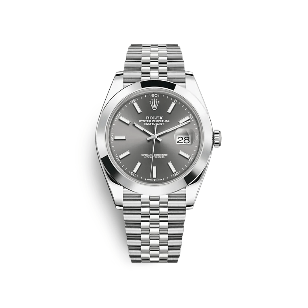 Luxury Watch Rolex Datejust 41 Stainless Steel Slate Dial Jubilee 126300 Wrist Aficionado