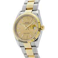 Thumbnail for Luxury Watch Rolex Datejust 41 Stainless Steel & Yellow Gold Champagne Dial 126333 (2018) Wrist Aficionado