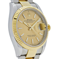 Thumbnail for Luxury Watch Rolex Datejust 41 Stainless Steel & Yellow Gold Champagne Dial 126333 (2018) Wrist Aficionado