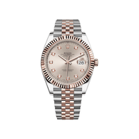 Thumbnail for Luxury Watch Rolex Datejust 41 Steel & Rose Gold Sundust Diamond Dial Jubilee 126331 Wrist Aficionado