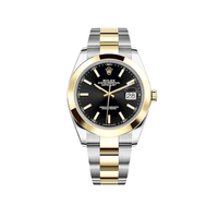 Thumbnail for Luxury Watch Rolex Datejust 41 Yellow Gold & Stainless Steel Black Dial 126303 Wrist Aficionado