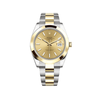 Thumbnail for Luxury Watch Rolex Datejust 41 Yellow Gold & Stainless Steel Champagne Dial 126303 Wrist Aficionado