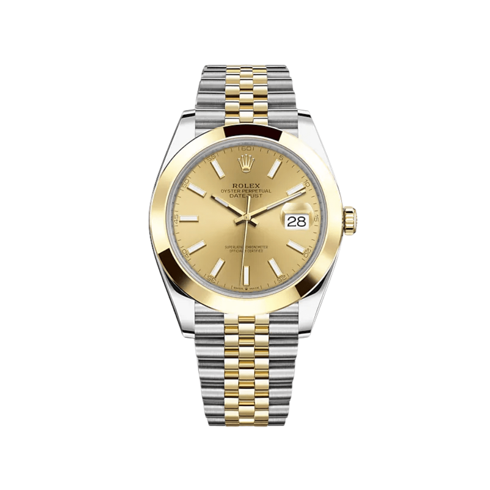 Rolex Datejust 41 Yellow Gold Stainless Steel Champagne Dial