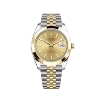 Thumbnail for Luxury Watch Rolex Datejust 41 Yellow Gold & Stainless Steel Champagne Dial Jubilee 126303 Wrist Aficionado