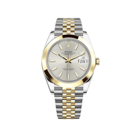 Thumbnail for Luxury Watch Rolex Datejust 41 Yellow Gold & Stainless Steel Silver Dial Jubilee 126303 Wrist Aficionado