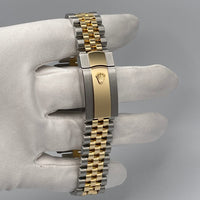 Thumbnail for Luxury Watch Rolex Datejust 41 Yellow Gold & Stainless Steel Slate 'Wimledon' Dial Jubilee 126333 Wrist Aficionado