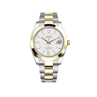 Thumbnail for Luxury Watch Rolex Datejust 41 Yellow Gold & Stainless Steel White Dial 126303 Wrist Aficionado