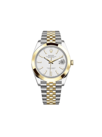 Thumbnail for Luxury Watch Rolex Datejust 41 Yellow Gold & Stainless Steel White Dial Jubilee 126303 Wrist Aficionado