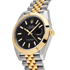 Luxury Watch Rolex Datejust 41 Yellow Gold & Steel Black Dial Jubilee 126303 (2022) Wrist Aficionado