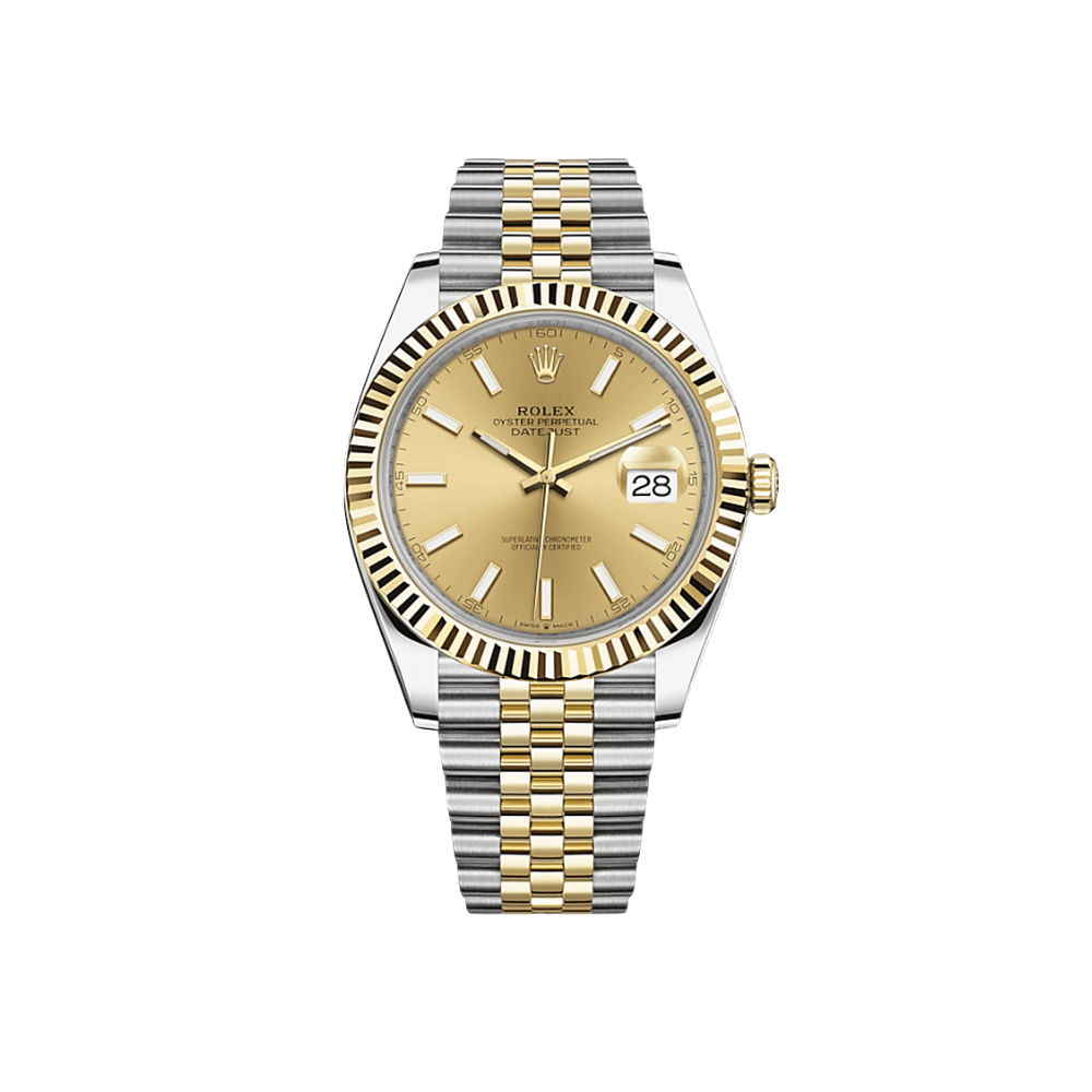 Rolex Datejust 41 126333 Stainless Steel Yellow Gold Champagne Dial Jubilee (2025)