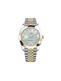 Thumbnail for Luxury Watch Rolex Datejust 41 Yellow Gold & Steel MOP Diamond Dial Jubilee 126303 Wrist Aficionado