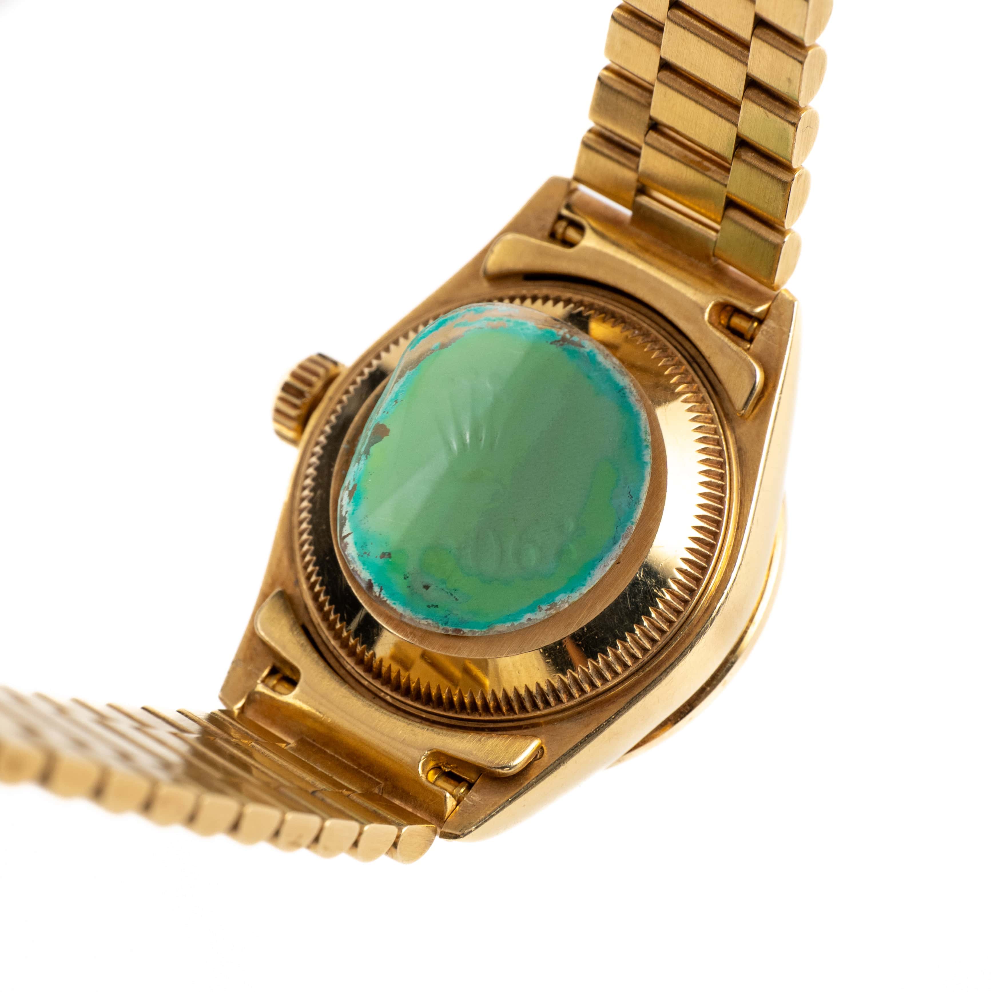 Rolex Datejust 79068 'Ladies' Yellow Gold Diamond Ruby Dial and